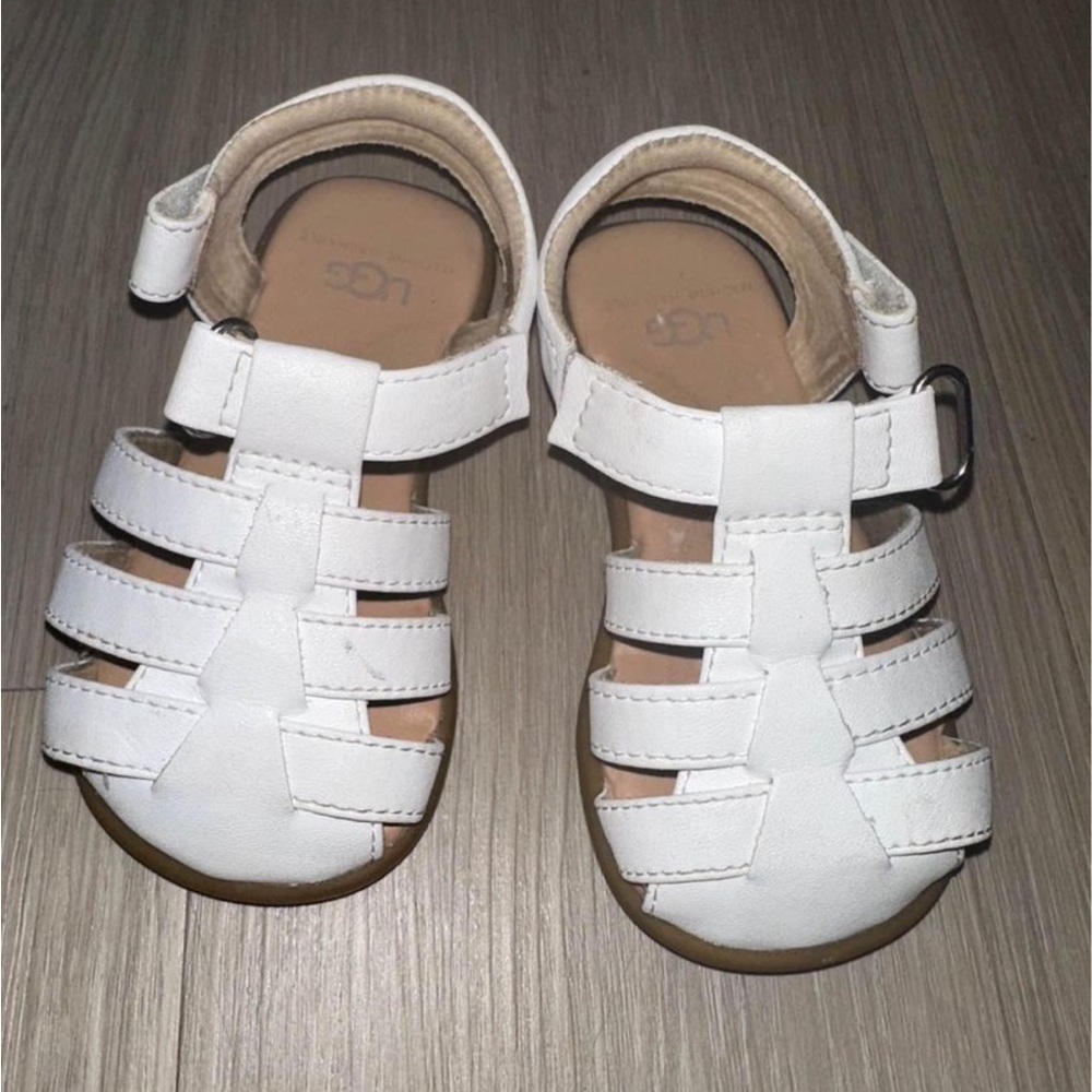 Kids Ugg White Sandals Size 7